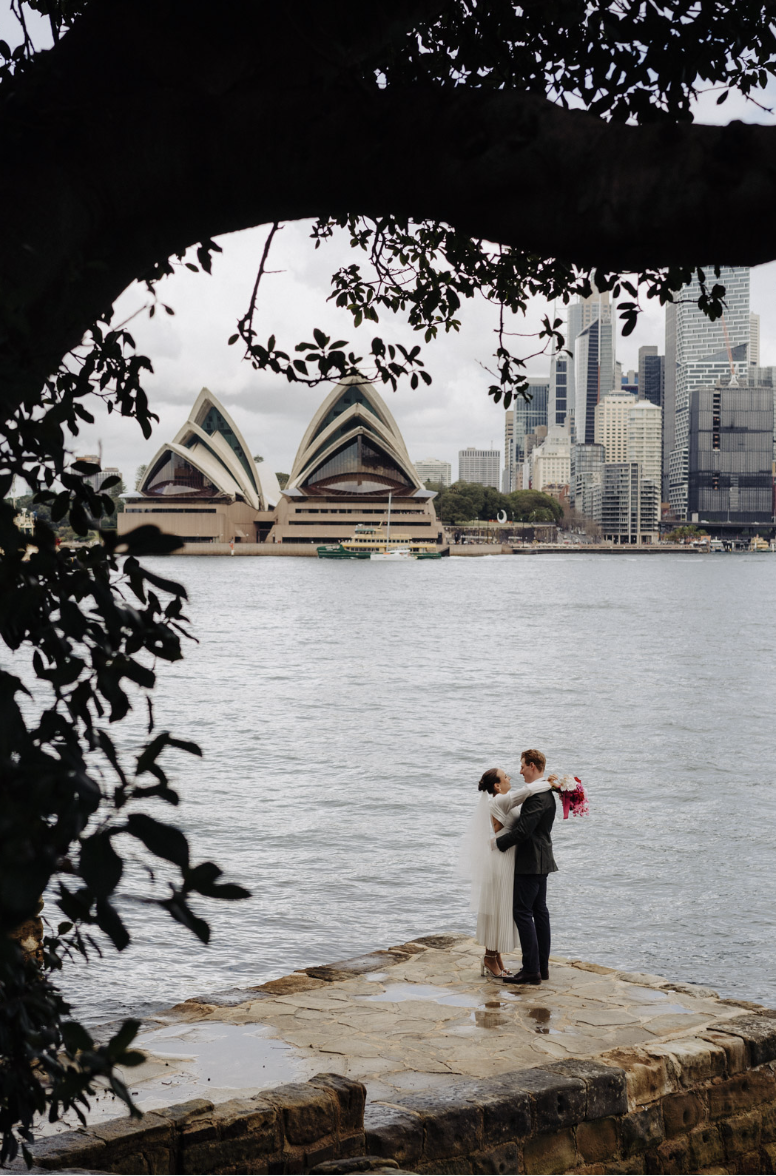 Candid and authentic elopement photography at Kirribilli, Sydney